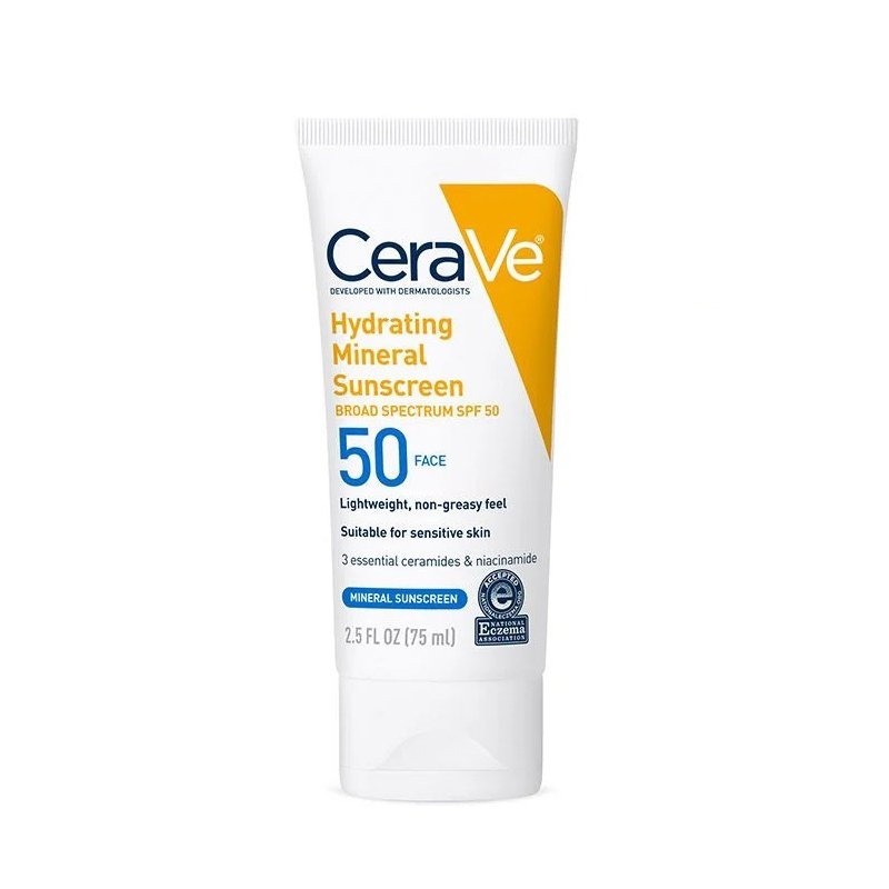 Cerave Hydrating Mineral Sunscreen SPF 50 Face – 75 ml